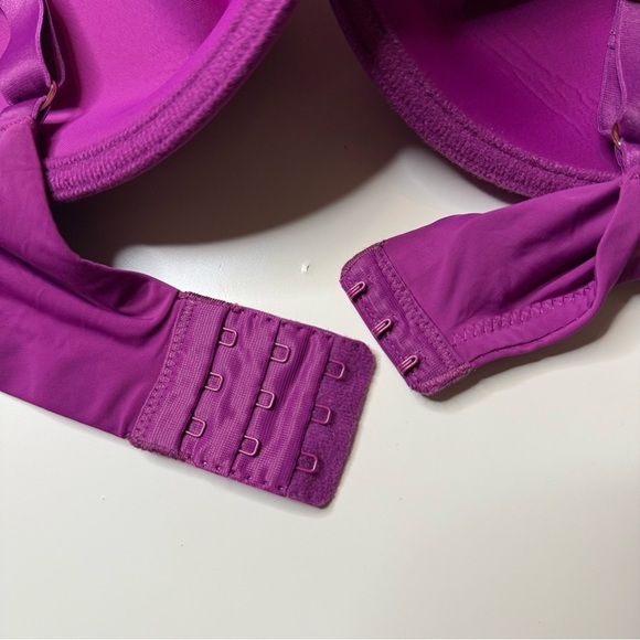 Natori Purple Underwire Bra with Lace Straps size 36 DDD GUC - Picture 5 of 6